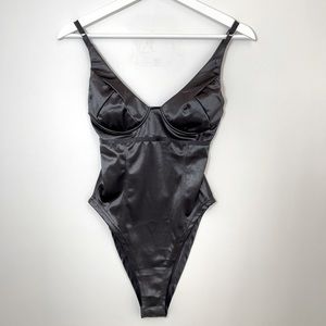 COPY - Satin High Leg Bodysuit